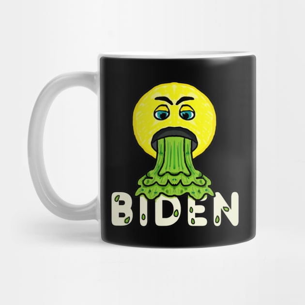 Funny Anti Biden Vomiting Emoji by Mark Ewbie